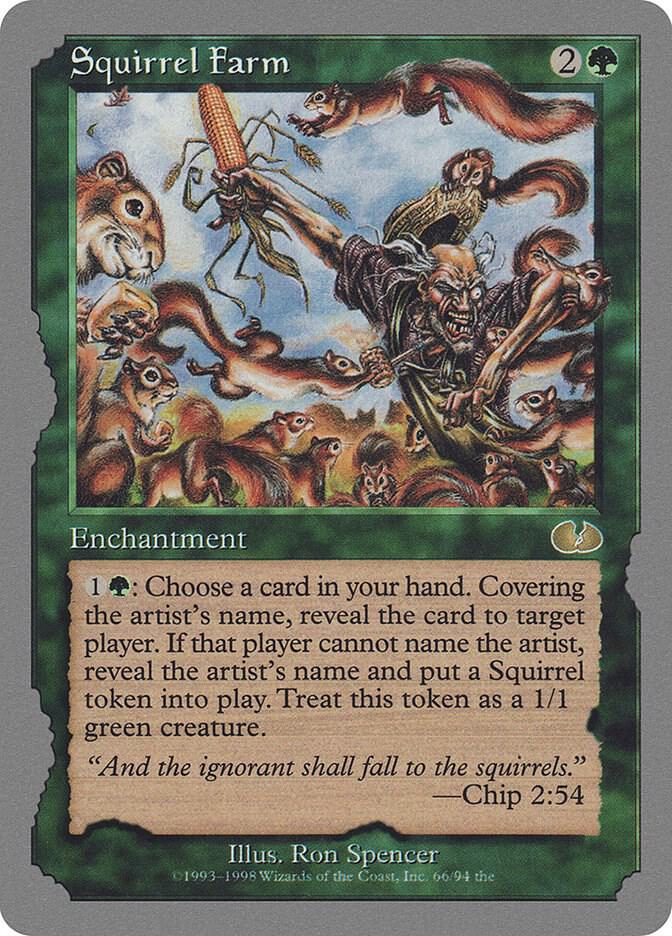 Squirrel Farm 66 card from Unglued