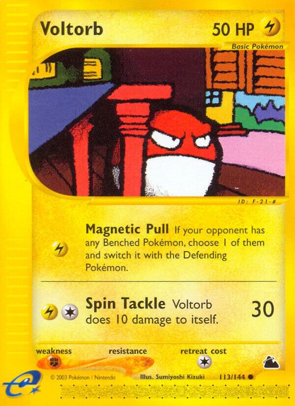 Voltorb 113/144 card from Skyridge