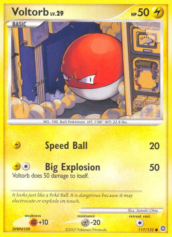Voltorb 117/132 card from Secret Wonders