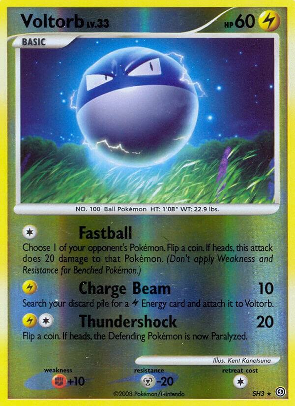 Voltorb (Shiny) SH3 card from Stormfront