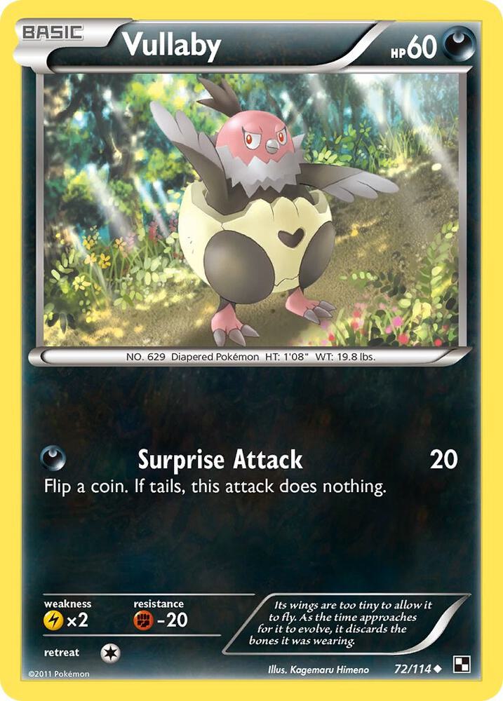 Vullaby 72/114 card from Black and White