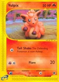 Vulpix 136/165 card from Expedition