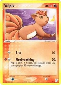 Vulpix 7/12 card from EX Trainer Kit 2: Plusle & Minun