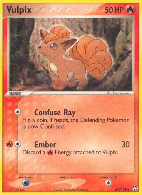 Vulpix 69/108 card from Power Keepers