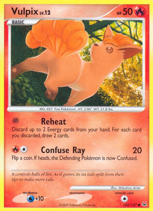 Vulpix 102/127 card from Platinum