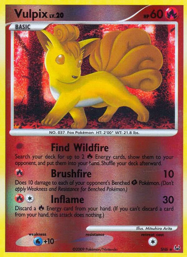 Vulpix (Shiny) SH6 card from Platinum