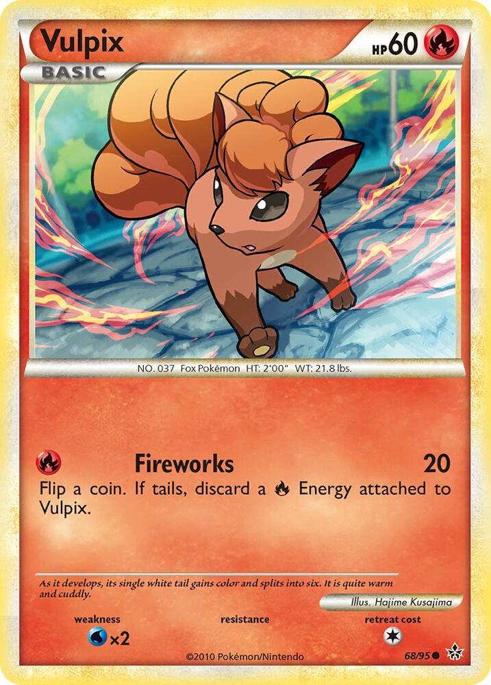 Vulpix 68/95 card from Unleashed