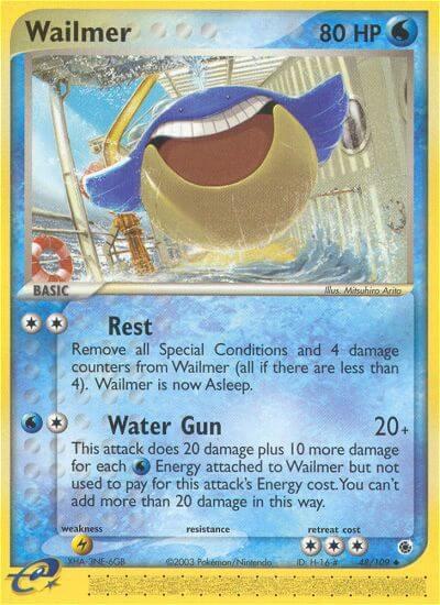 Wailmer 48/109 card from Ruby and Sapphire
