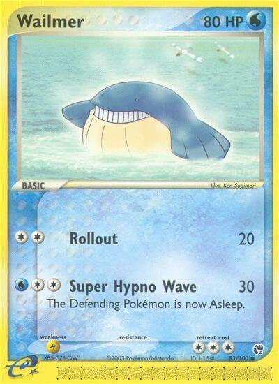 Wailmer 83/100 card from Sandstorm