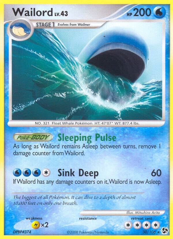 Wailord 30/106 card from Great Encounters
