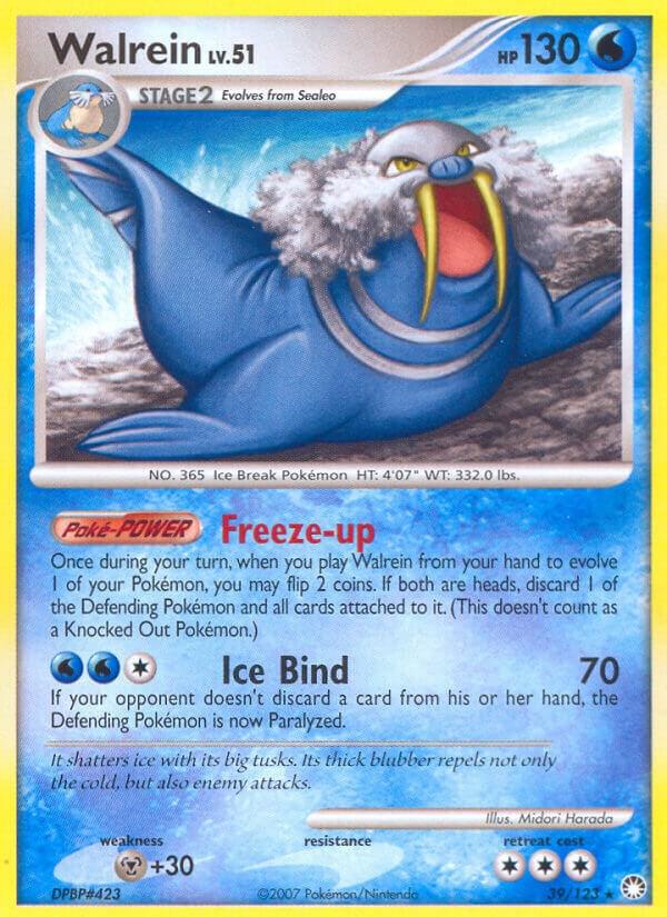 Walrein 39/123 card from Mysterious Treasures