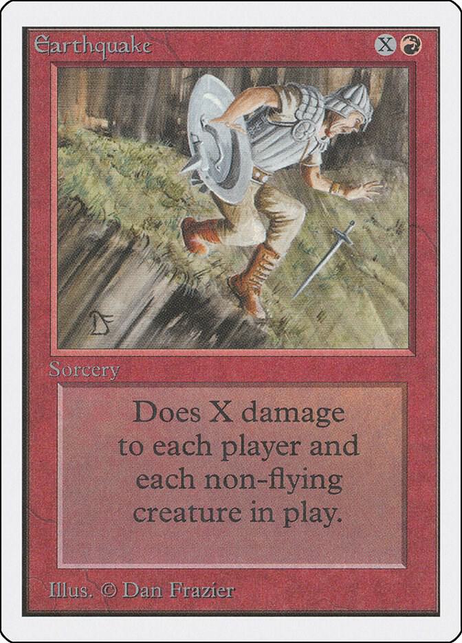 Earthquake card from Unlimited Edition