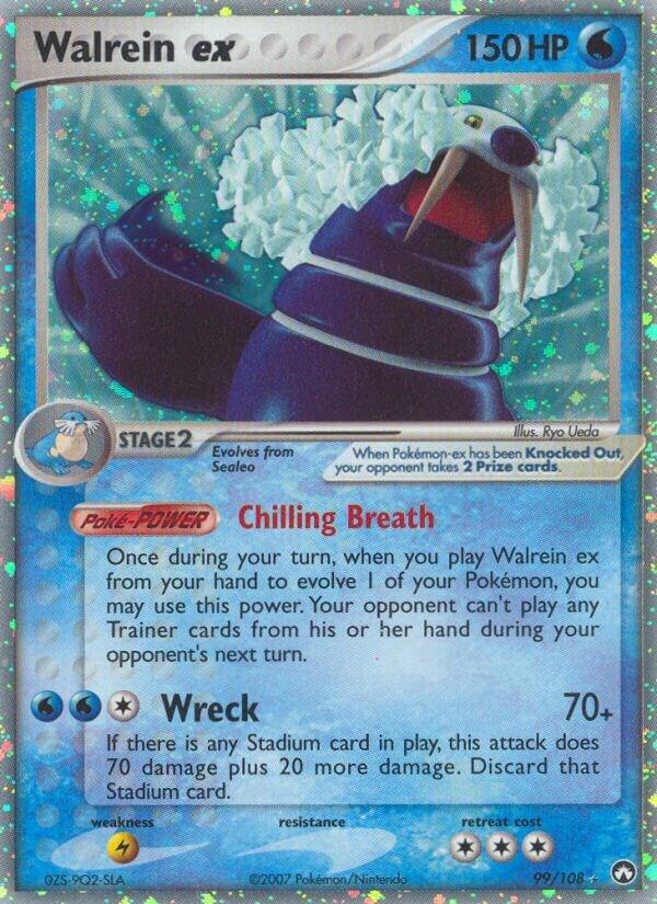 Walrein ex 99/108 card from Power Keepers