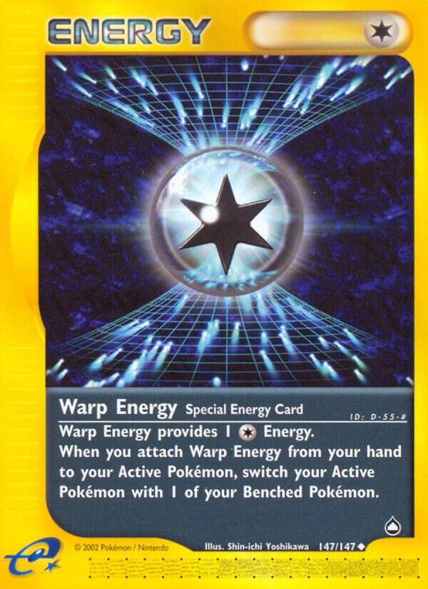 Warp Energy 147/147 card from Aquapolis