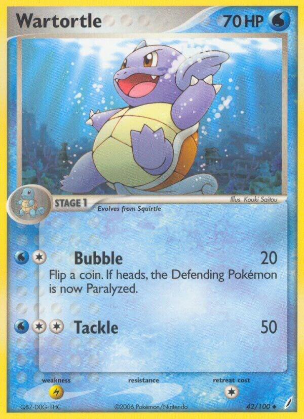 Wartortle - 042/100 42/100 card from Crystal Guardians