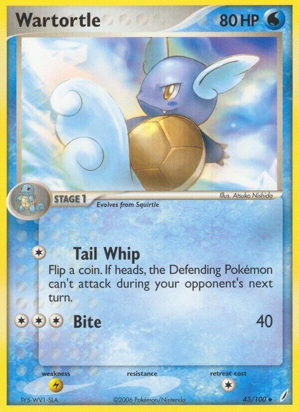 Wartortle - 043/100 43/100 card from Crystal Guardians