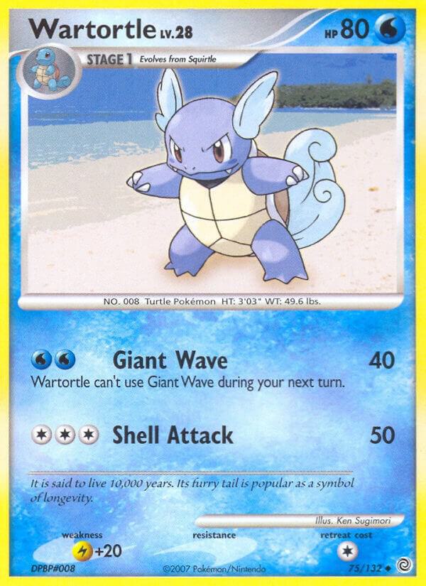 Wartortle 75/132 card from Secret Wonders