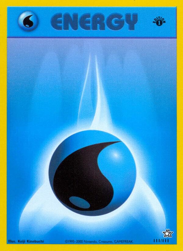 Water Energy 111/111 card from Neo Genesis
