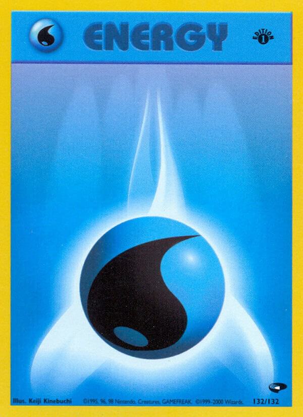 Water Energy 132/132 card from Gym Challenge