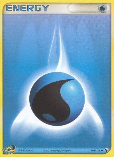 Water Energy 106/109 card from Ruby and Sapphire