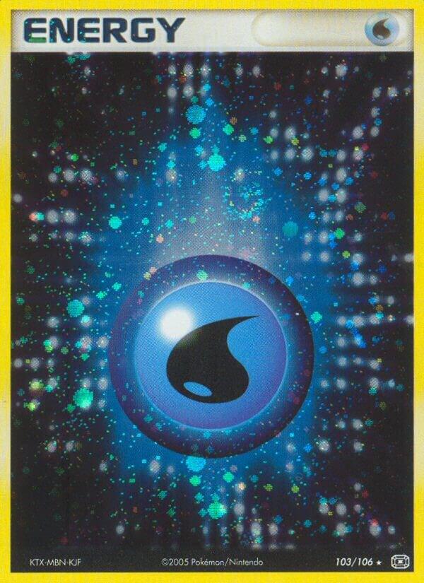 Water Energy 103/106 card from Emerald