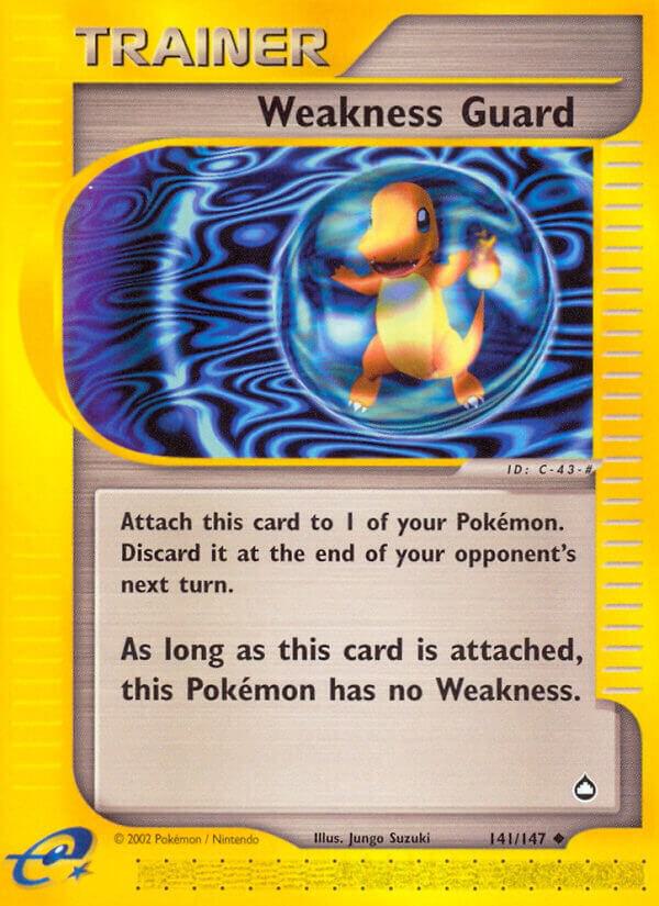 Weakness Guard 141/147 card from Aquapolis