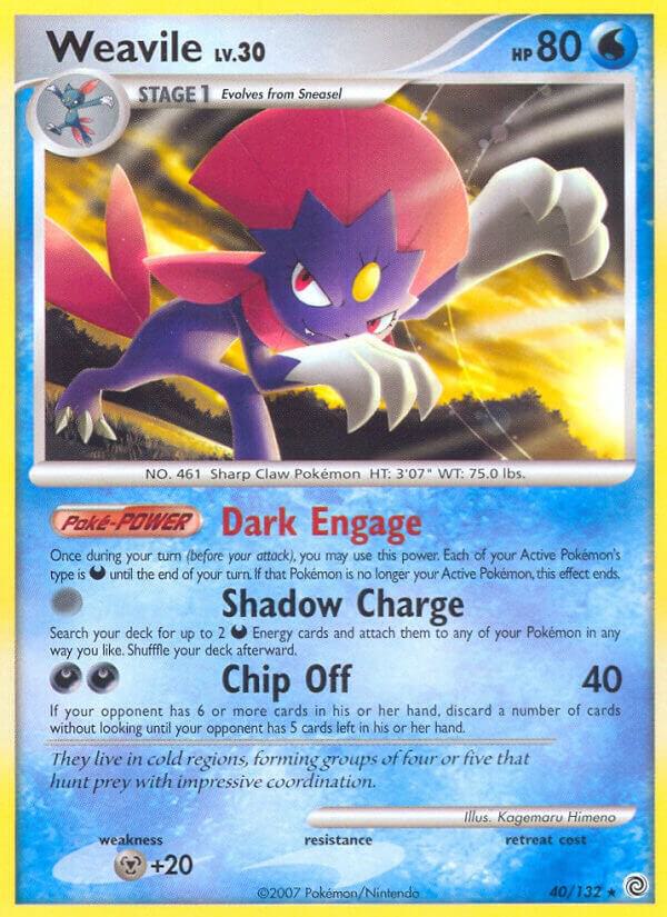 Weavile 40/132 card from Secret Wonders