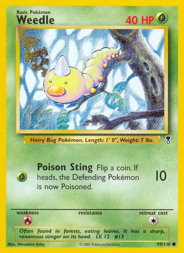 Weedle 099/110 card from Legendary Collection