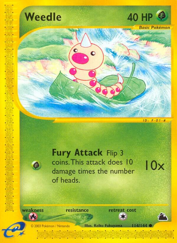 Weedle (114) 114/144 card from Skyridge