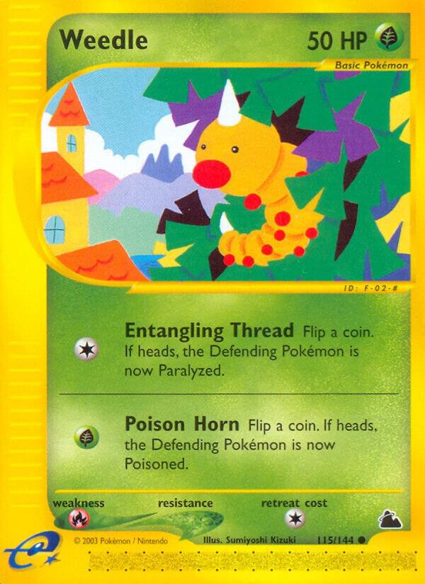 Weedle (115) 115/144 card from Skyridge