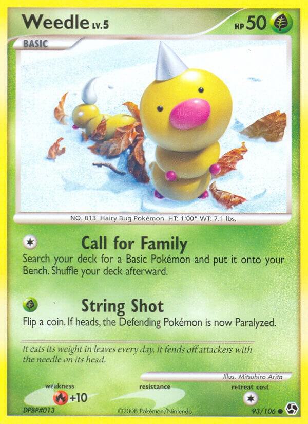 Weedle 93/106 card from Great Encounters