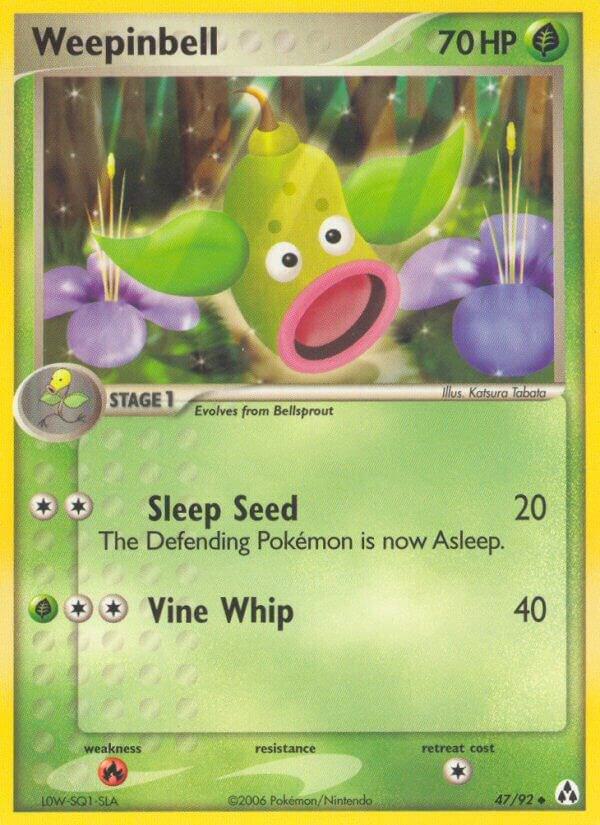 Weepinbell 47/92 card from Legend Maker