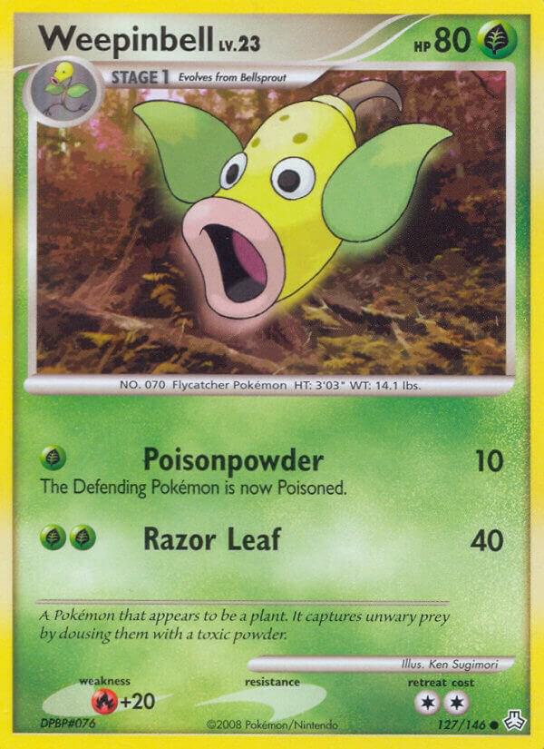 Weepinbell 127/146 card from Legends Awakened