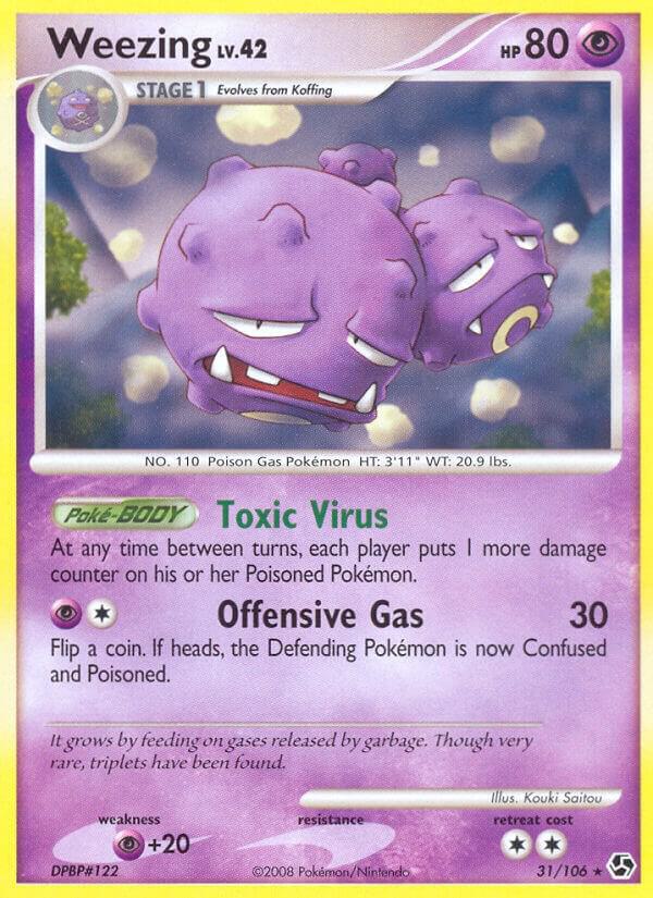 Weezing 31/106 card from Great Encounters