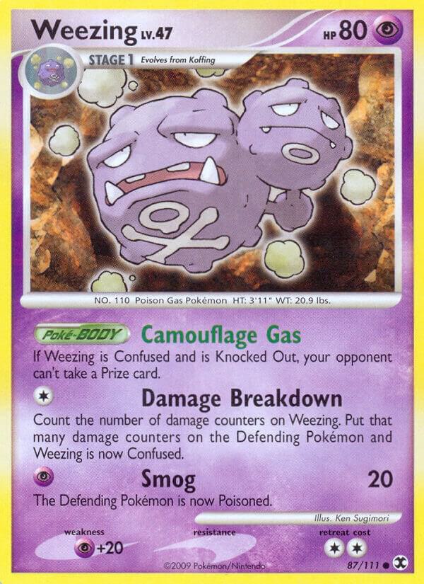 Weezing 87/111 card from Rising Rivals