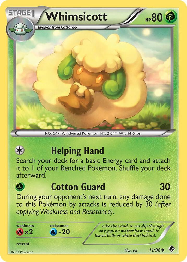 Whimsicott (11) 11/98 card from Emerging Powers