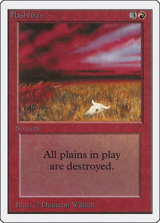 Flashfires card from Unlimited Edition