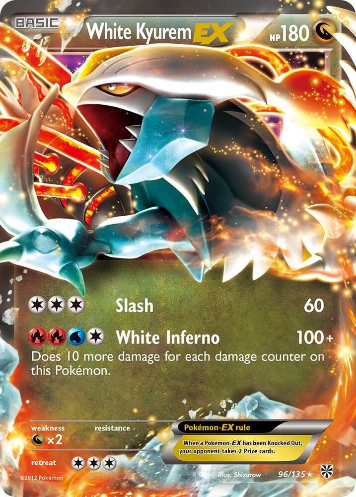 White Kyurem EX 96/135 card from Plasma Storm