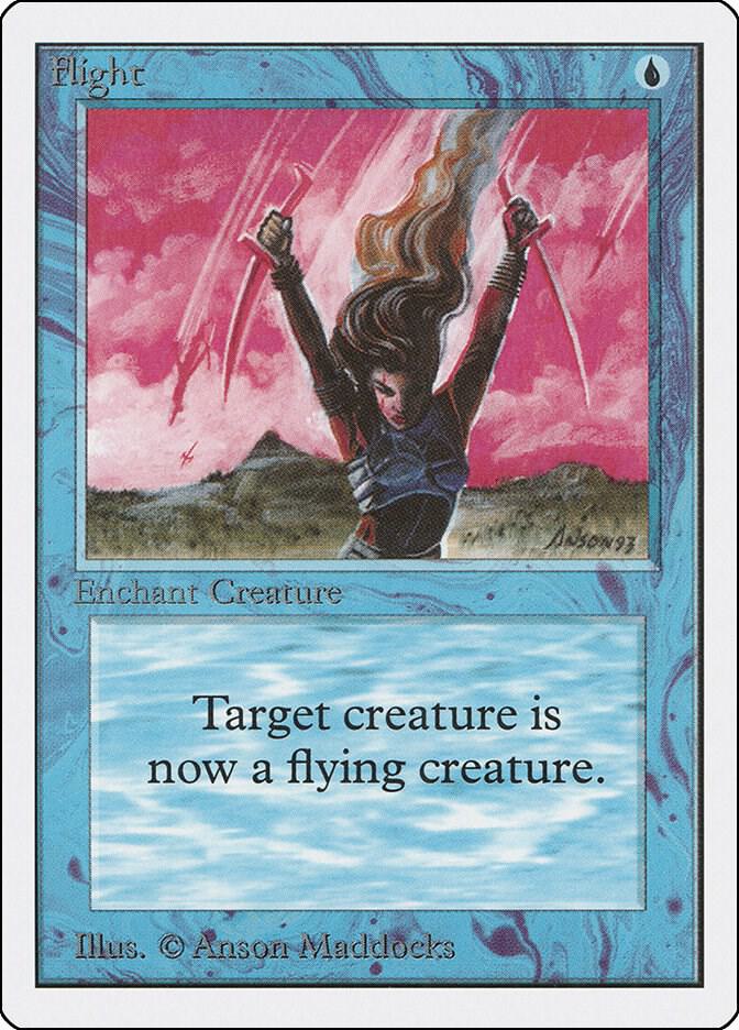 Flight card from Unlimited Edition