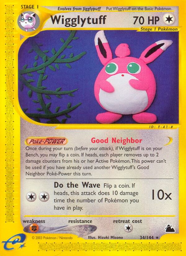 Wigglytuff 034/144 card from Skyridge