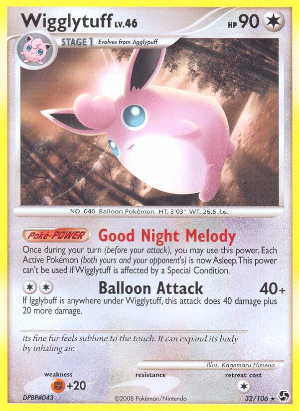 Wigglytuff 32/106 card from Great Encounters