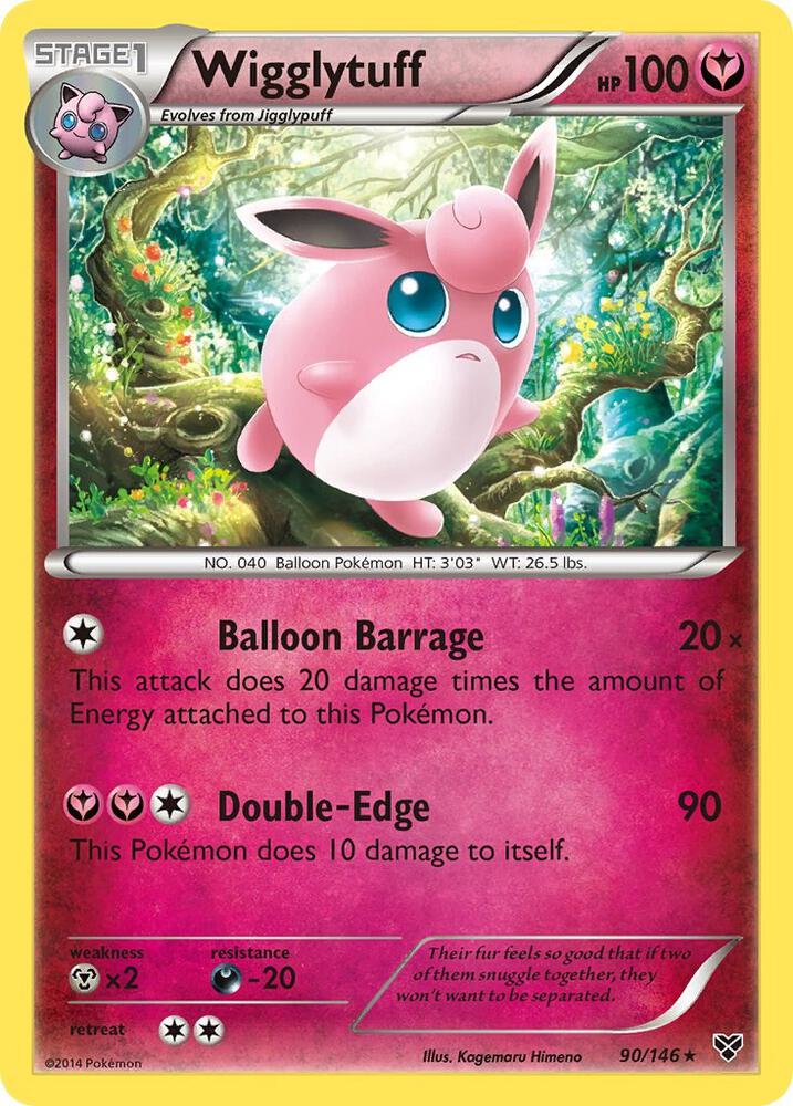 Wigglytuff (90) 90/146 card from XY Base Set