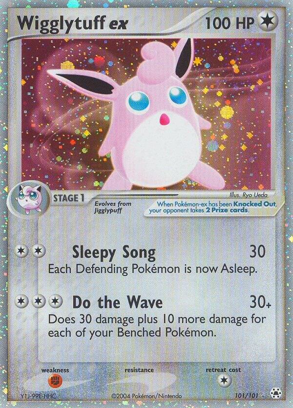 Wigglytuff ex 101/101 card from Hidden Legends