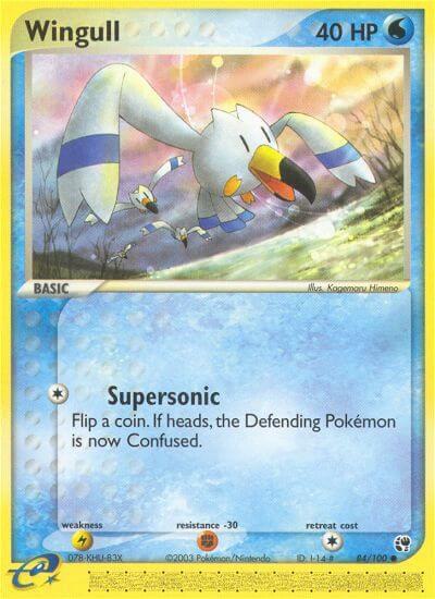 Wingull 84/100 card from Sandstorm