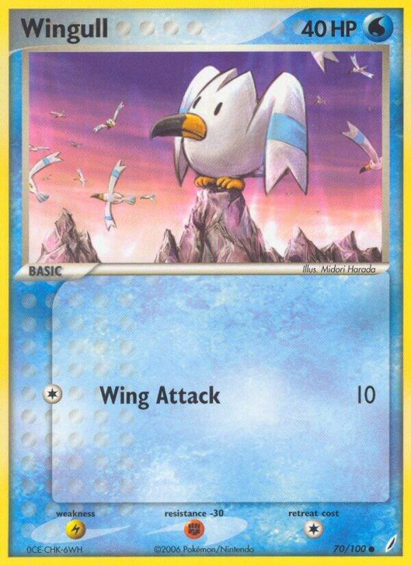 Wingull 70/100 card from Crystal Guardians