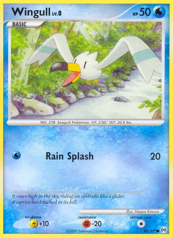 Wingull (81) 81/99 card from Arceus