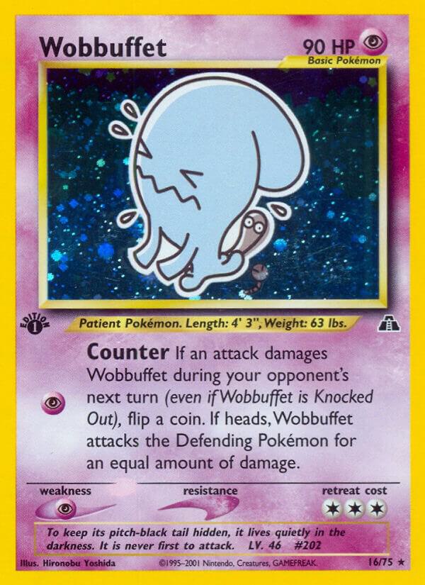Wobbuffet (16) 16/75 card from Neo Discovery