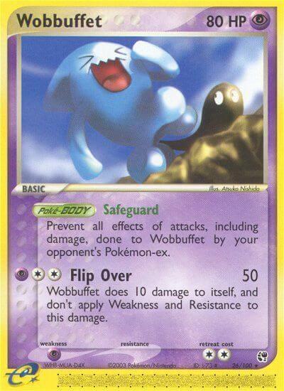 Wobbuffet 26/100 card from Sandstorm