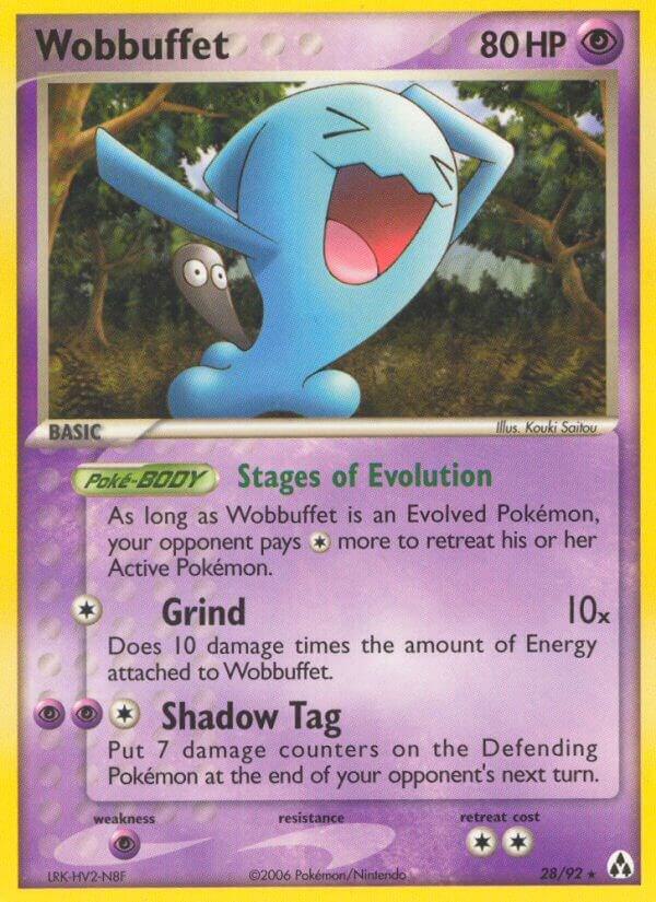 Wobbuffet 28/92 card from Legend Maker