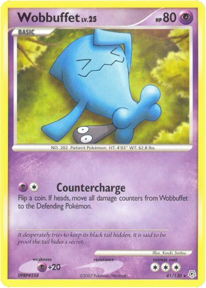Wobbuffet 41/130 card from Diamond and Pearl